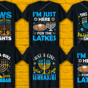 Hanukkah T-Shirt Designs Bundle V.1